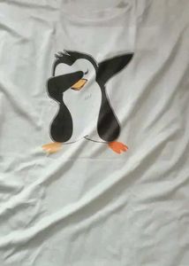 Penguin Grey Printed Tshirt