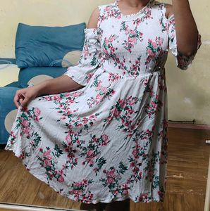 Off Shoulder Floral Mini Dress