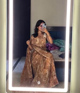 Floral Print Saree