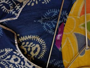 Printed Blue Kurta