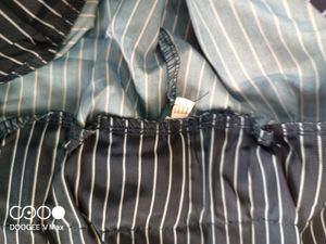 Blue &amp; White Striped Professional Pant