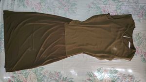 Brown Sleeveless Dress