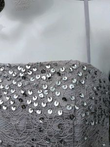 Elegant Grey Gown