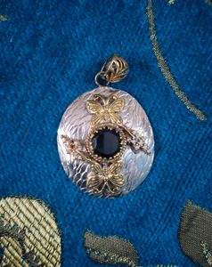 Vintage Butterfly Victorian Pendant