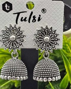 Tulsi Jhumka Earrings