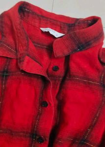 Red Plaid Flannel Shirt