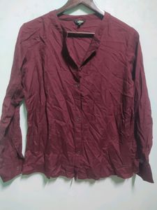 Roadster Maroon Top For Women