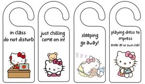 Hello Kitty Door Hanger