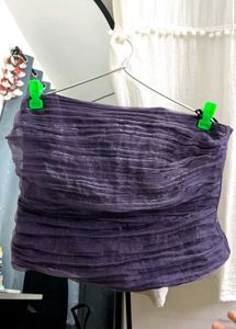 Purple Ruched Corset