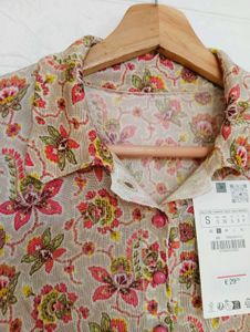 Floral Print Short Sleeve Shirt
