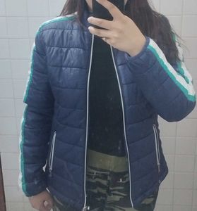 Stylish Blue Padded Jacket