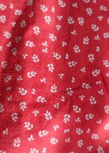 Red Floral Print Top