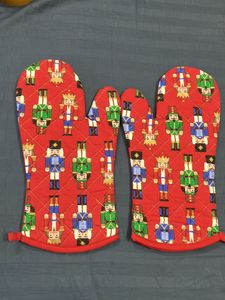 Nutcracker Oven Mitts - Set of 2