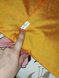 Orange Silk Cushion Covers