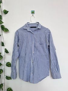 Striped Button-Down Shirt