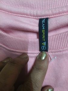 Teamspirit Pink Sweatshirt in XXL size loose fit
