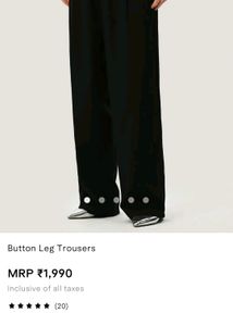 Urbanic Button Leg Trousers