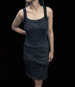 Sparkly Black Bodycon Dress