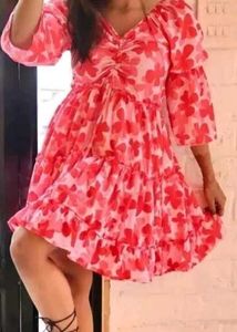 Floral Print Tiered Dress