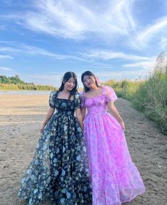 Customized Organza Printed Dress