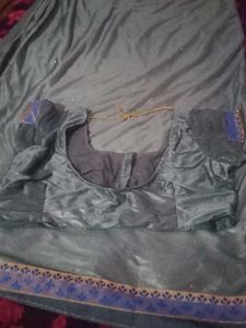 Elegant Grey Saree with Embellishments