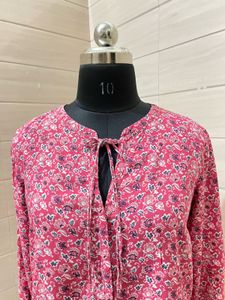 Tom Tailor Floral Print Tie-Neck Blouse