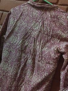 Patterned Shirt Dress