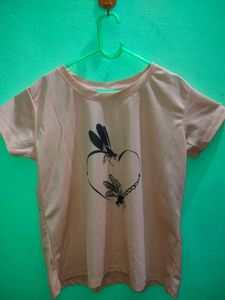Peach T-Shirt  And Orange Tshirt (Combo)