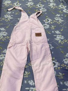 Pink Denim Overalls