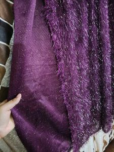 Purple Embellished Dupatta