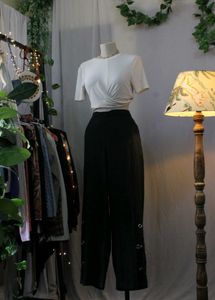 Stylish Black Wide Leg Pants