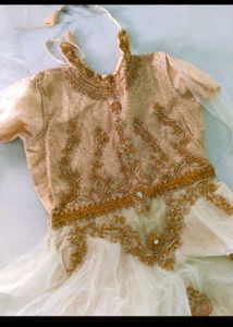 Girls&#39; Gold Embellished Dress