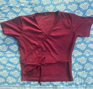 Burgundy Casual T-Shirt