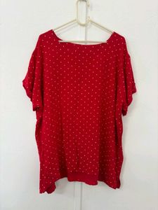 Red Polka Dot Top