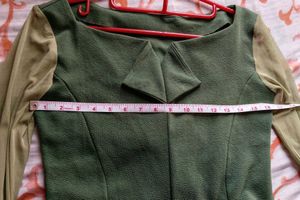 Olive &amp; Beige Long Sleeve Top