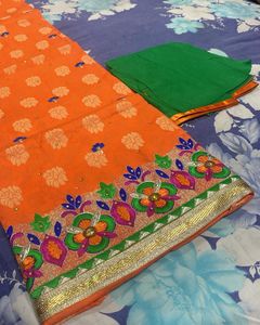 Trending Orange Colour New Punjabi Look Contras Du