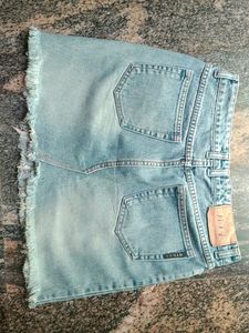 High Waist Denim Skirt 32 Size Only 1 Pic..