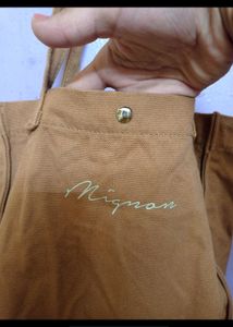 Brown Medium Sized Tote Bag