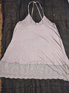 💥💥💖Gray Lace Trim Dress