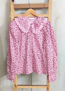 Floral Print Cotton Blouse size-42