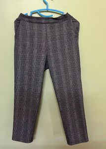 Plaid Pull-On Pants