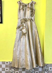 Elegant Ethnic Embroidery Gown
