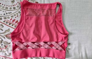 Pink Athletic Tank/Sports Bra