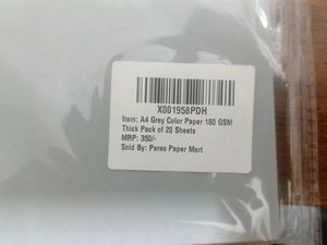 Brand New Pack Of A4 Gray Color Paper