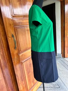 Green/black Shift Dress