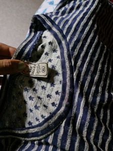 Striped blue Tee. Very Smooth And Comfortable.