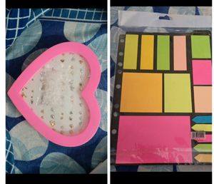 Combo Of Beautiful Earings And Sticky Notes