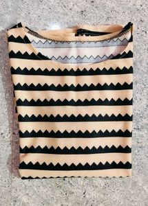Zigzag Print Top