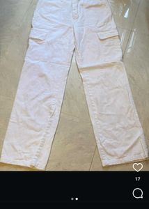 Zara White Cargo Pants