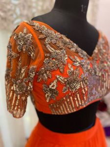 Orange Lehenga Choli